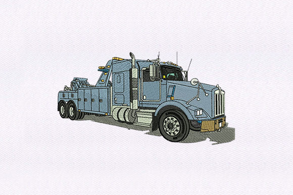 Blue Industrial Truck