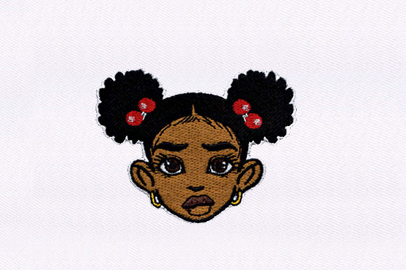 Bun Haired Girl: A Thoughtful Embroidery Design for Meaningful Gifts