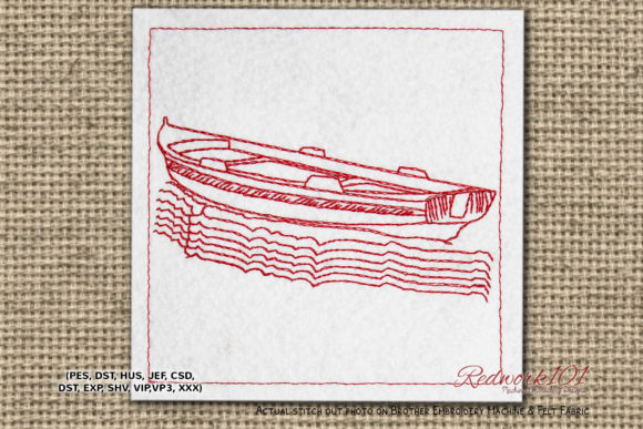 Empty Boat Bluework: A Beach-Themed Embroidery Review