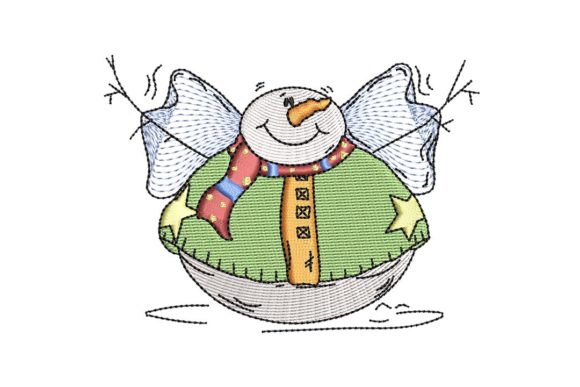 Fat Round Snowman Embroidery Design Review