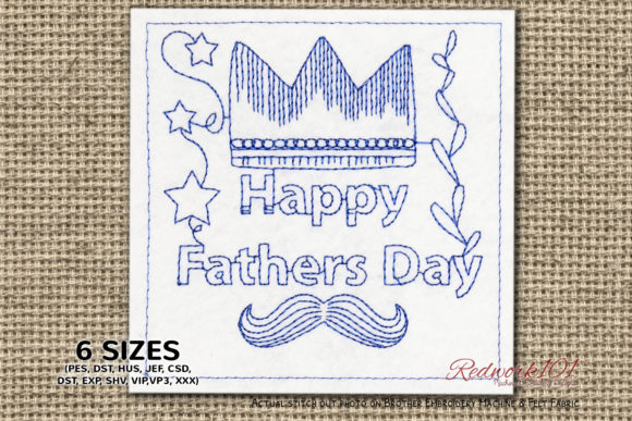 Fathers Day Crown Bluework