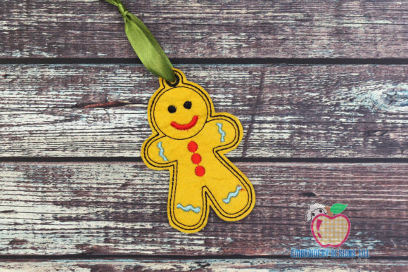 Ginger Bread Man in the Hoop Ornament