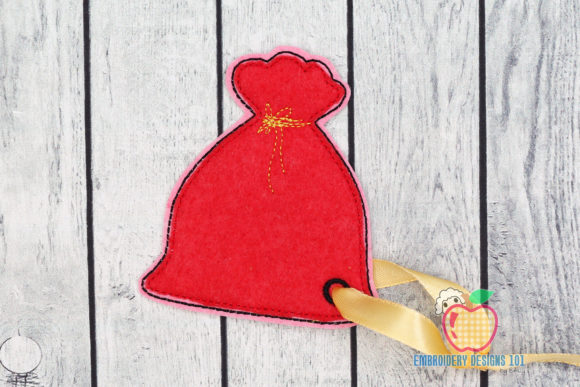 Santa's Gift Bag Embroidery Design