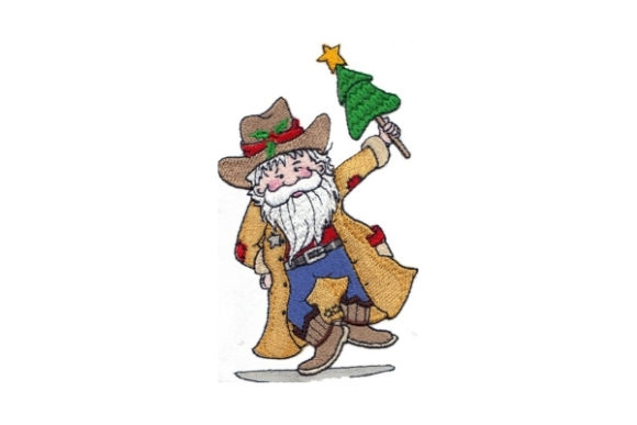 Sassy Cowboy Santa
