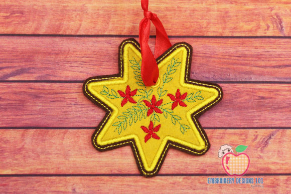 Star Design 1: A Delicate Holiday Embroidery Gem