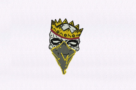 Thug Skull King: A Bold Halloween Embroidery Design Review