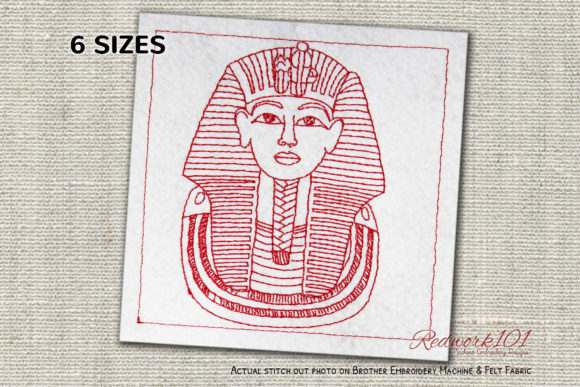 Tutankhamun’s Burial Mask Embroidery